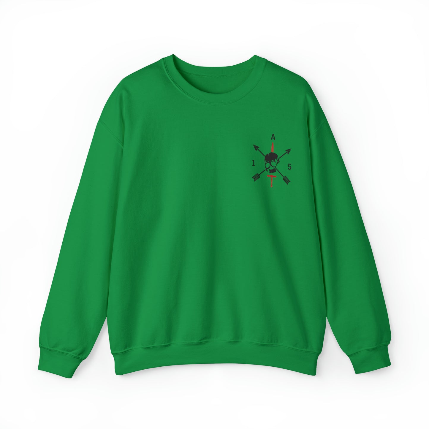Crewneck Sweatshirt- Red Sword Front and Back