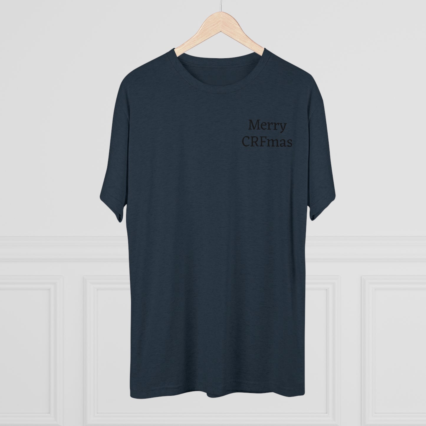 Merry CRFmas Front- Unisex Tri-Blend Crew Tee