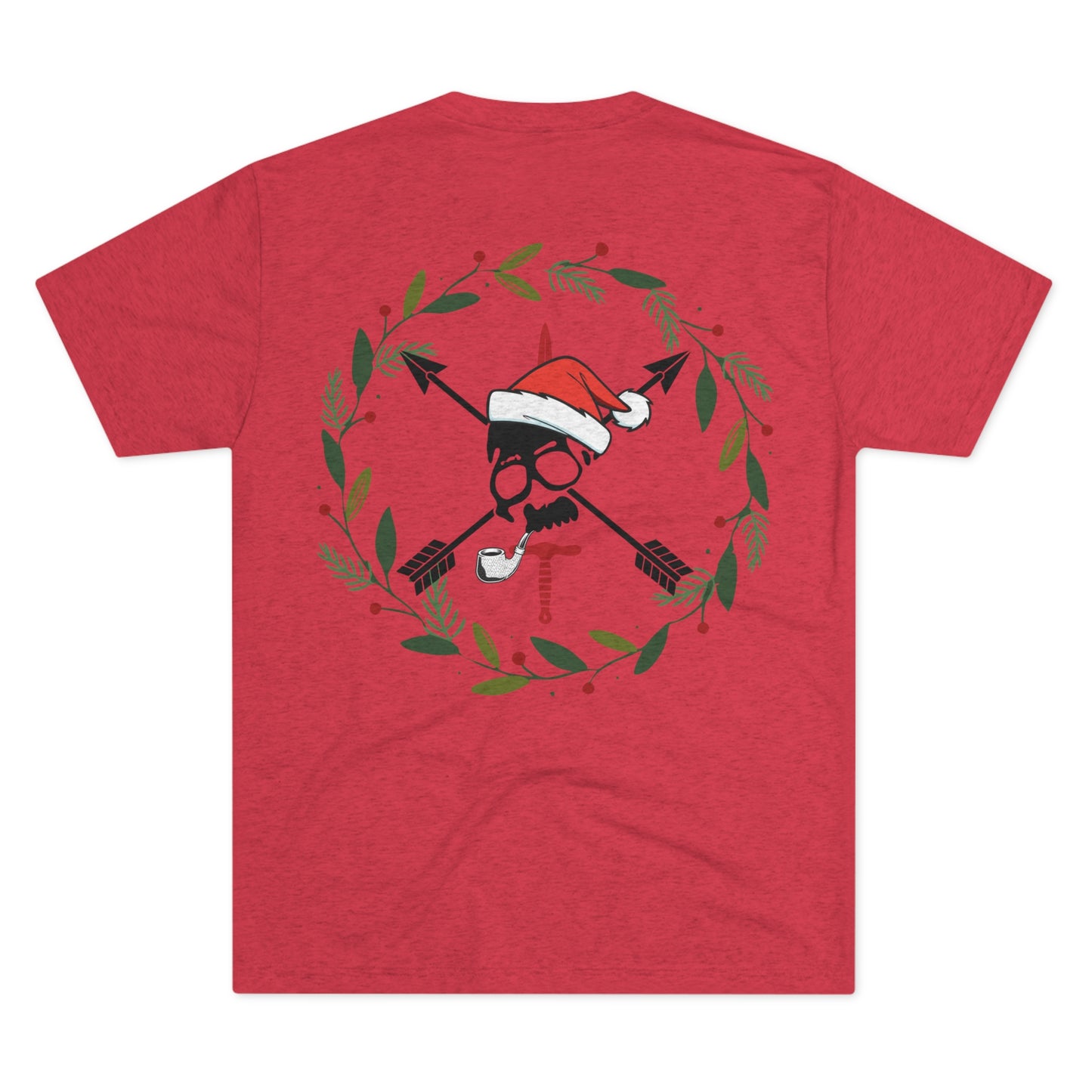 Merry CRFmas Front- Unisex Tri-Blend Crew Tee