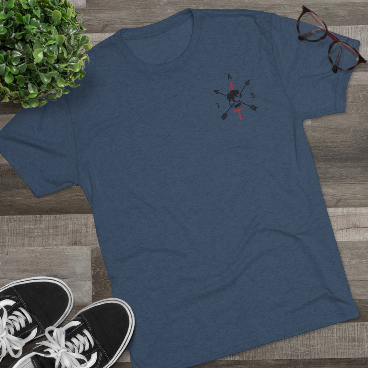 Christmas Wreath- Unisex Tri-Blend Crew Tee