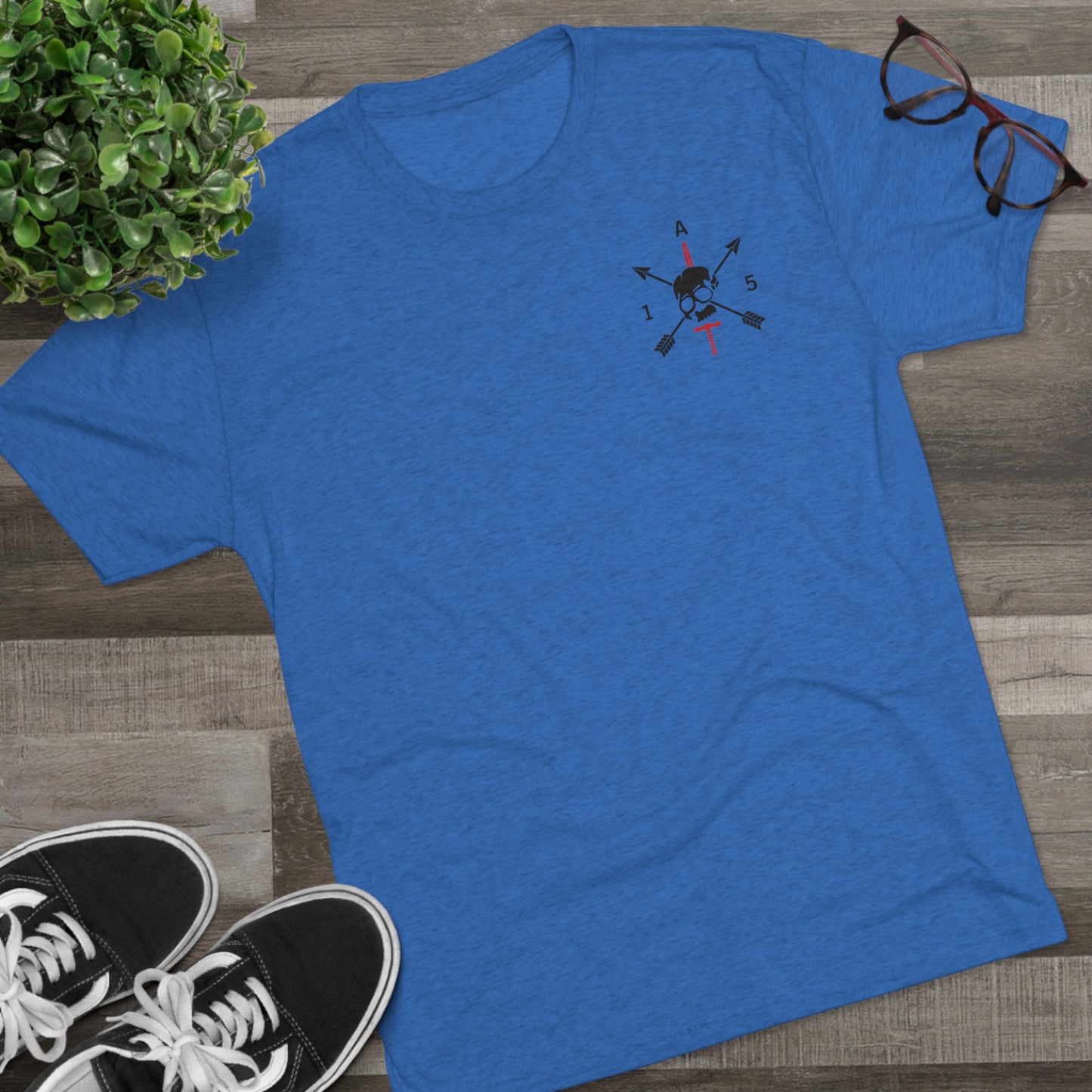 Christmas Wreath- Unisex Tri-Blend Crew Tee