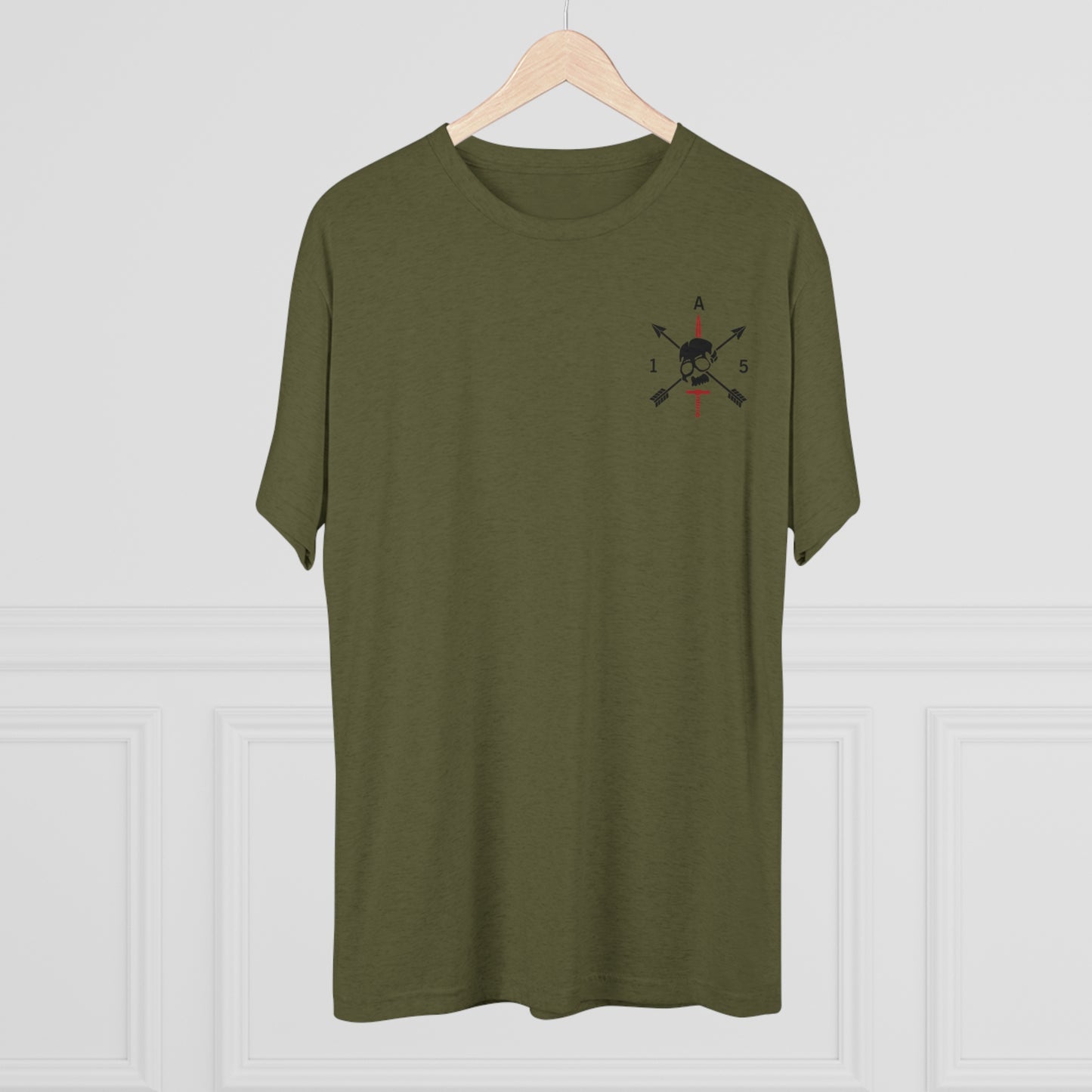 Christmas Wreath- Unisex Tri-Blend Crew Tee