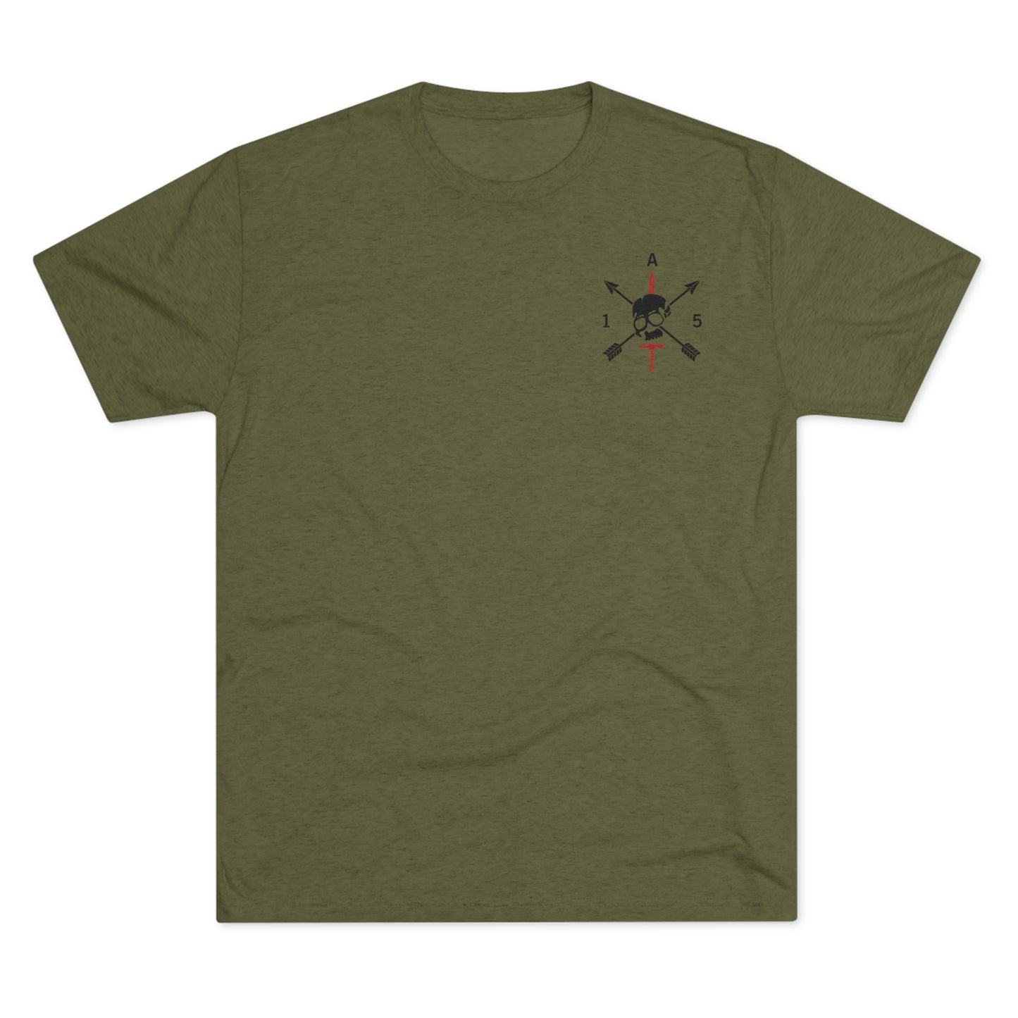 Christmas Wreath- Unisex Tri-Blend Crew Tee