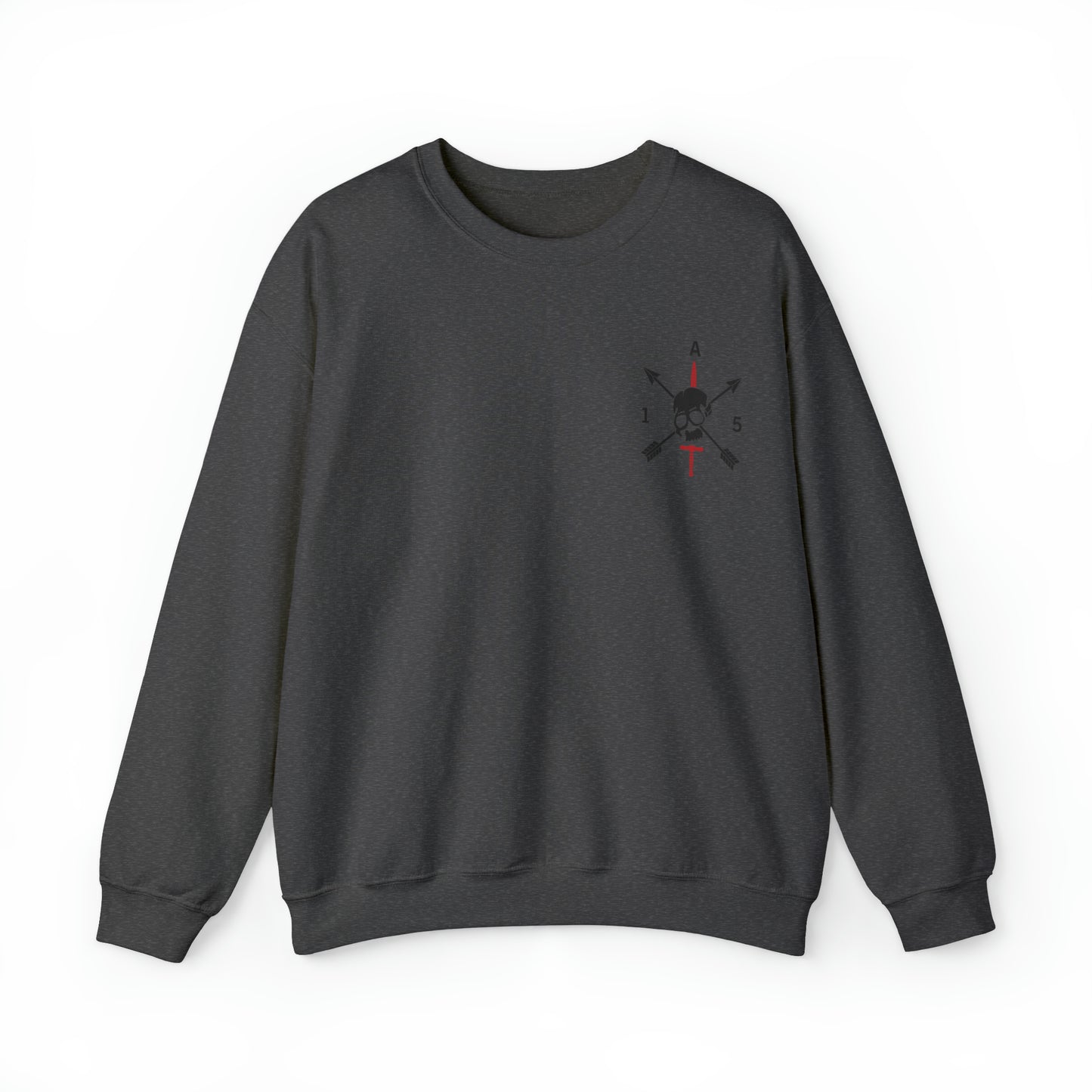 Crewneck Sweatshirt- Red Sword Front and Back