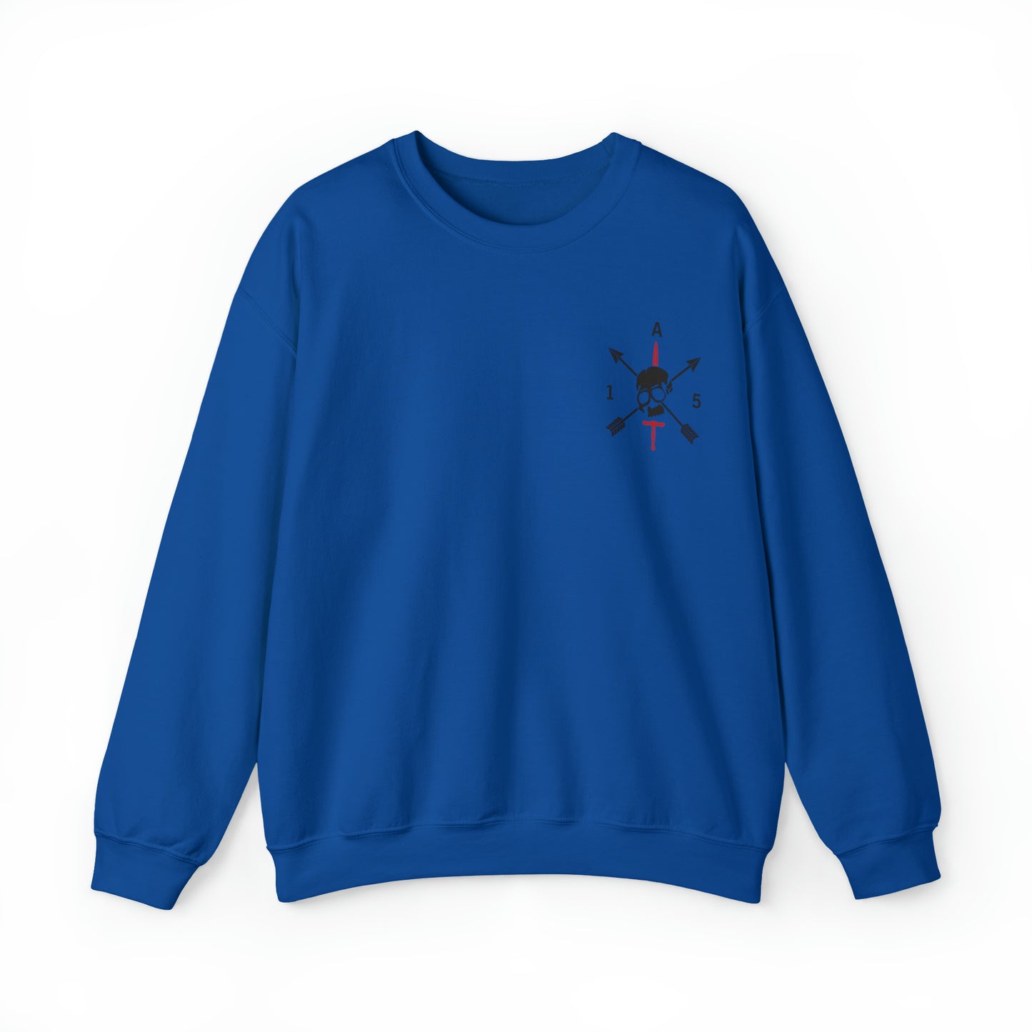 Crewneck Sweatshirt- Red Sword Front and Back
