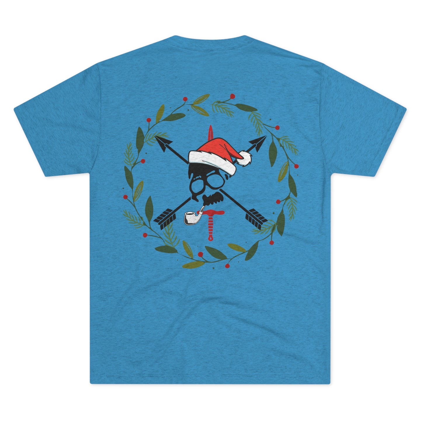 Merry CRFmas Front- Unisex Tri-Blend Crew Tee