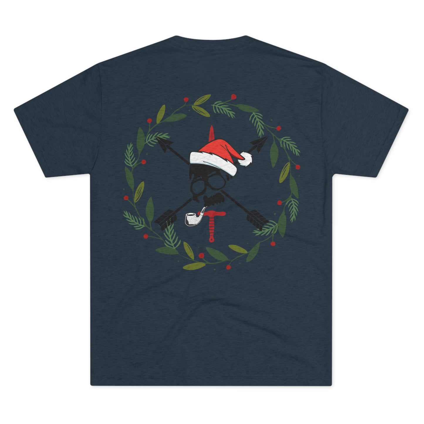 Merry CRFmas Front- Unisex Tri-Blend Crew Tee