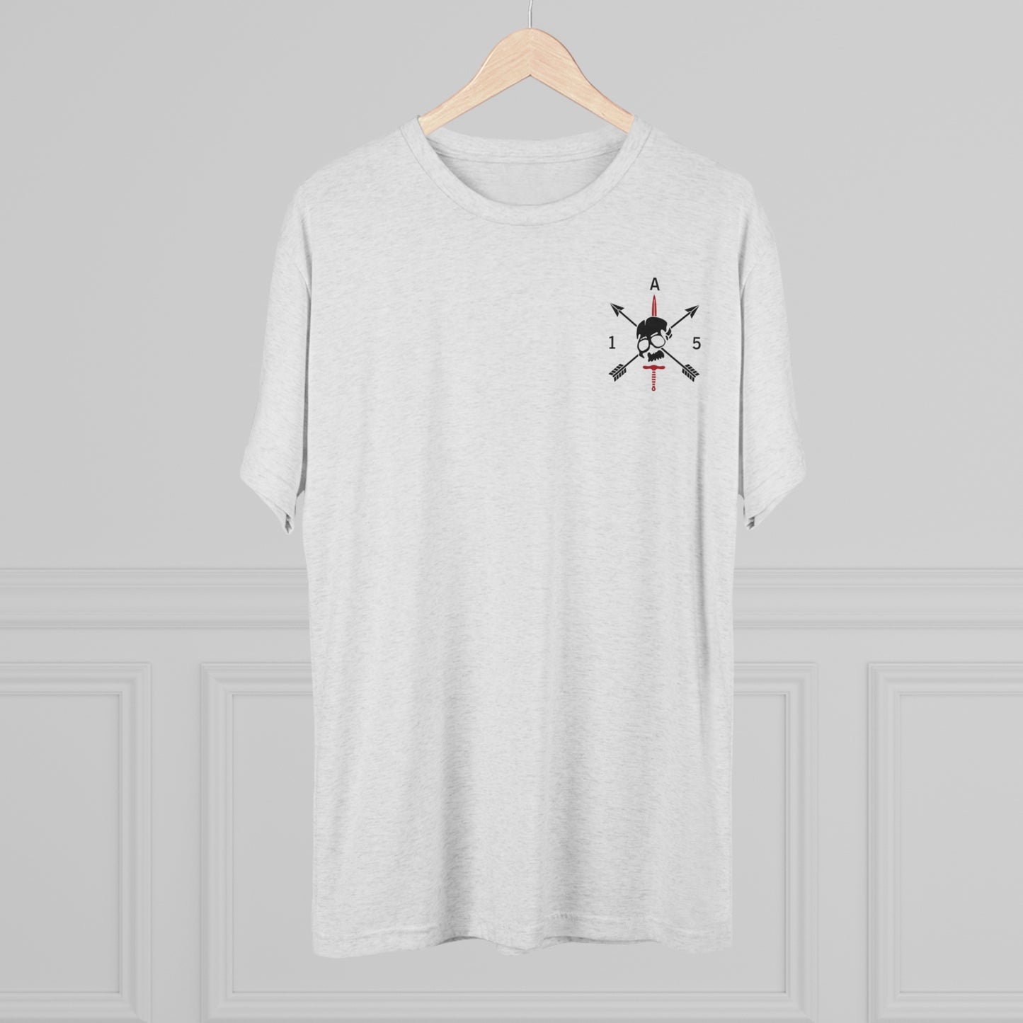 Christmas Wreath- Unisex Tri-Blend Crew Tee