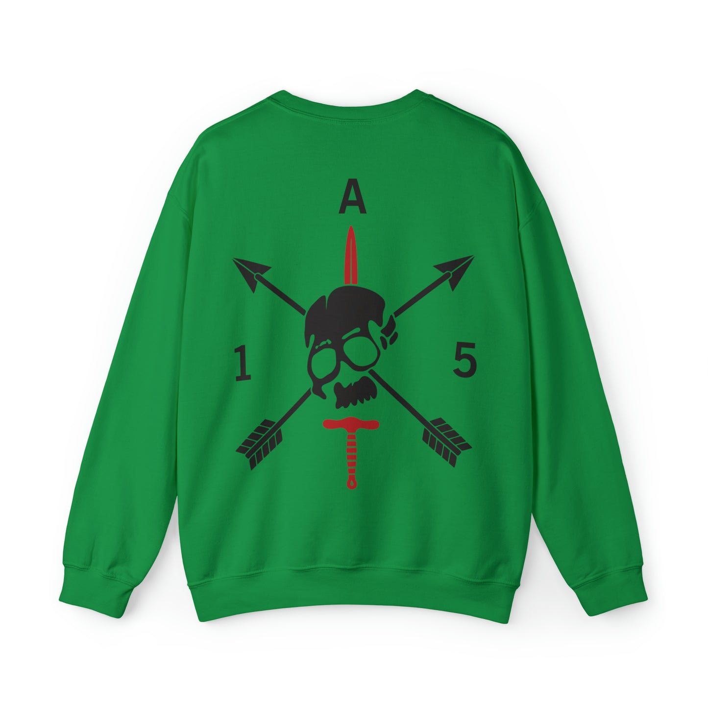 Crewneck Sweatshirt- Red Sword Front and Back