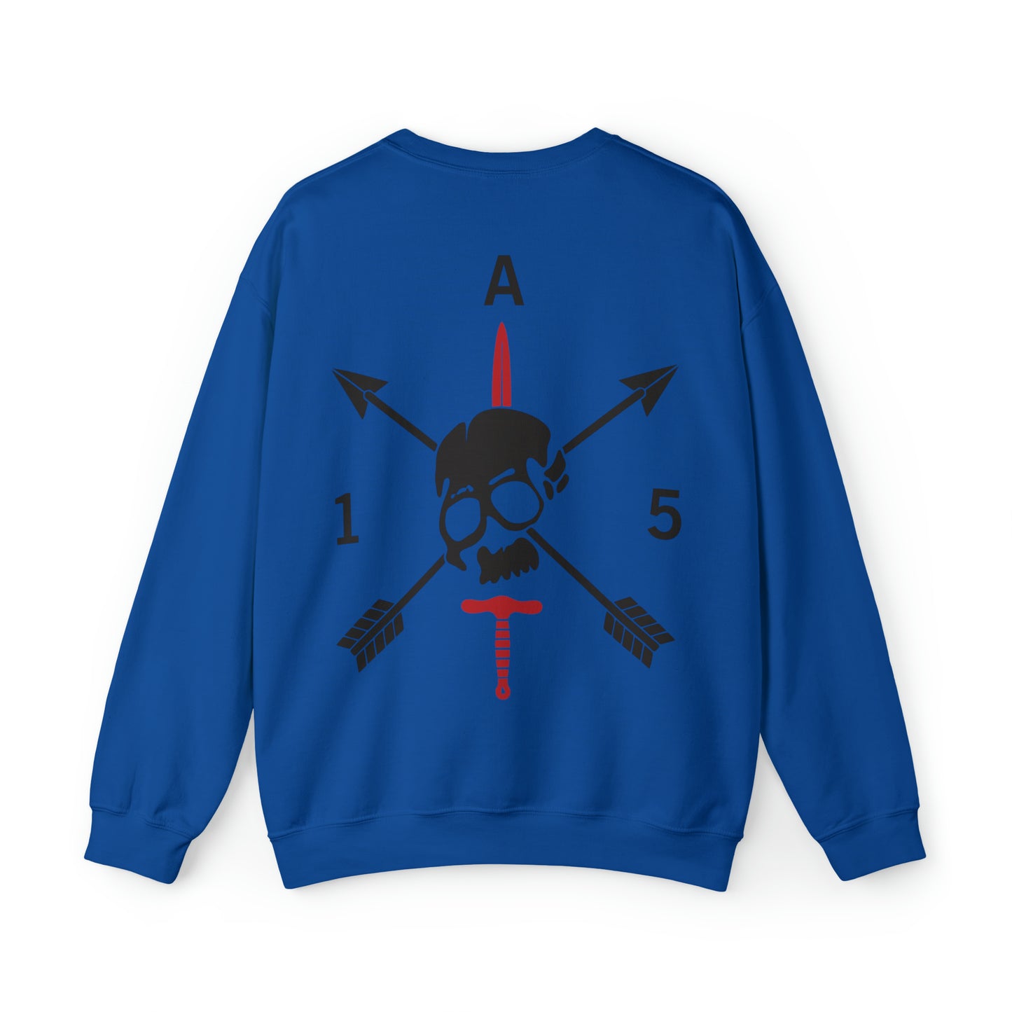 Crewneck Sweatshirt- Red Sword Front and Back
