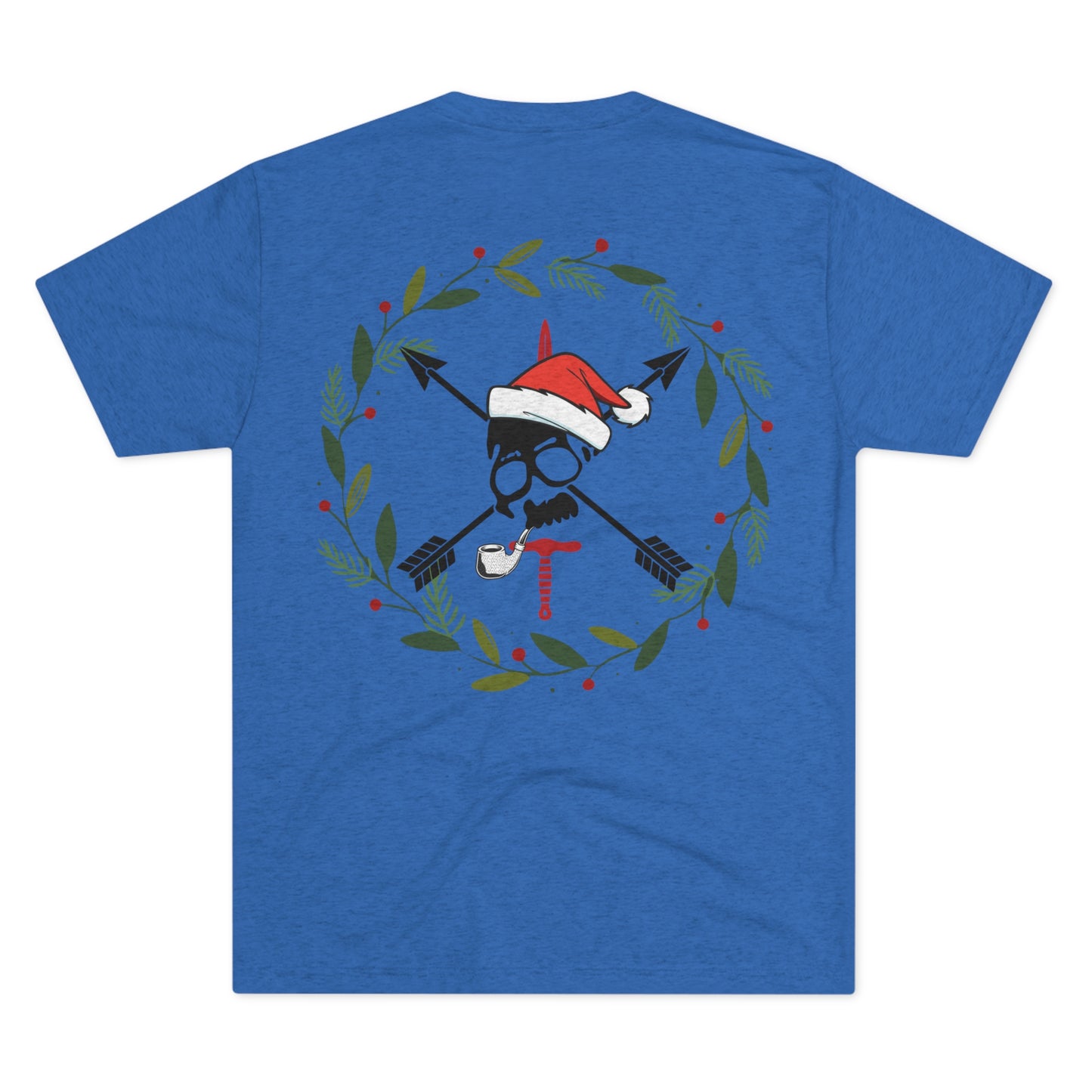Christmas Wreath- Unisex Tri-Blend Crew Tee