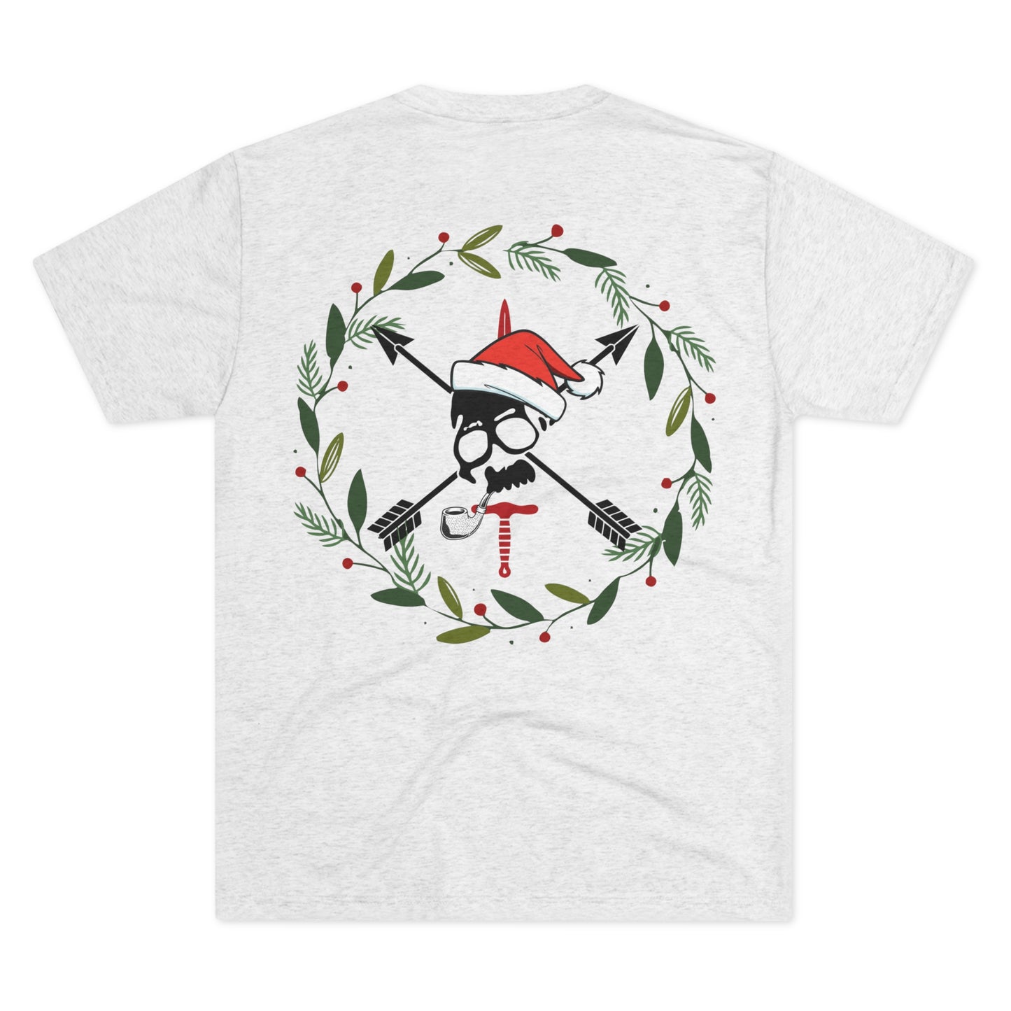 Merry CRFmas Front- Unisex Tri-Blend Crew Tee