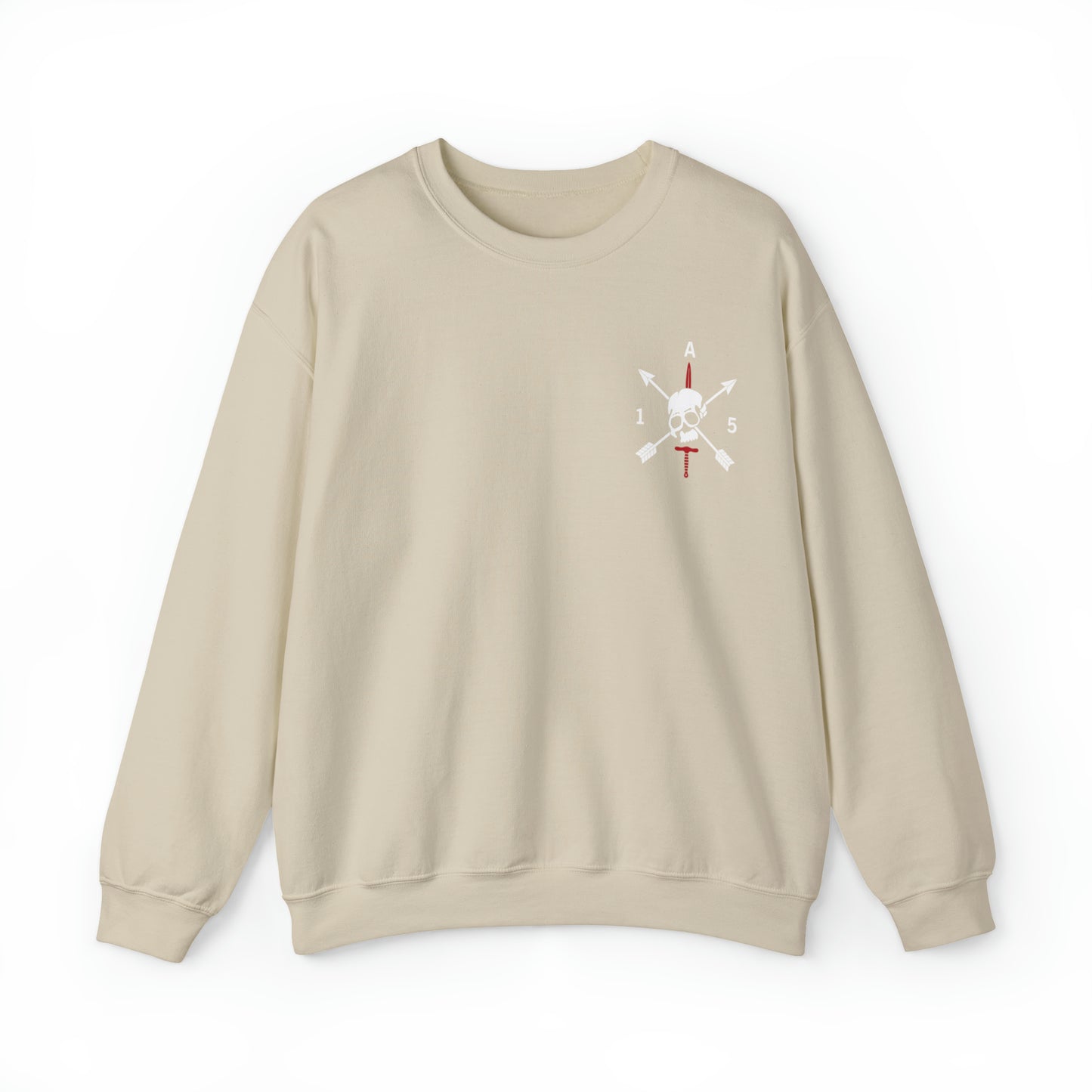 Front Only- White Logo Crewneck Sweatshirt