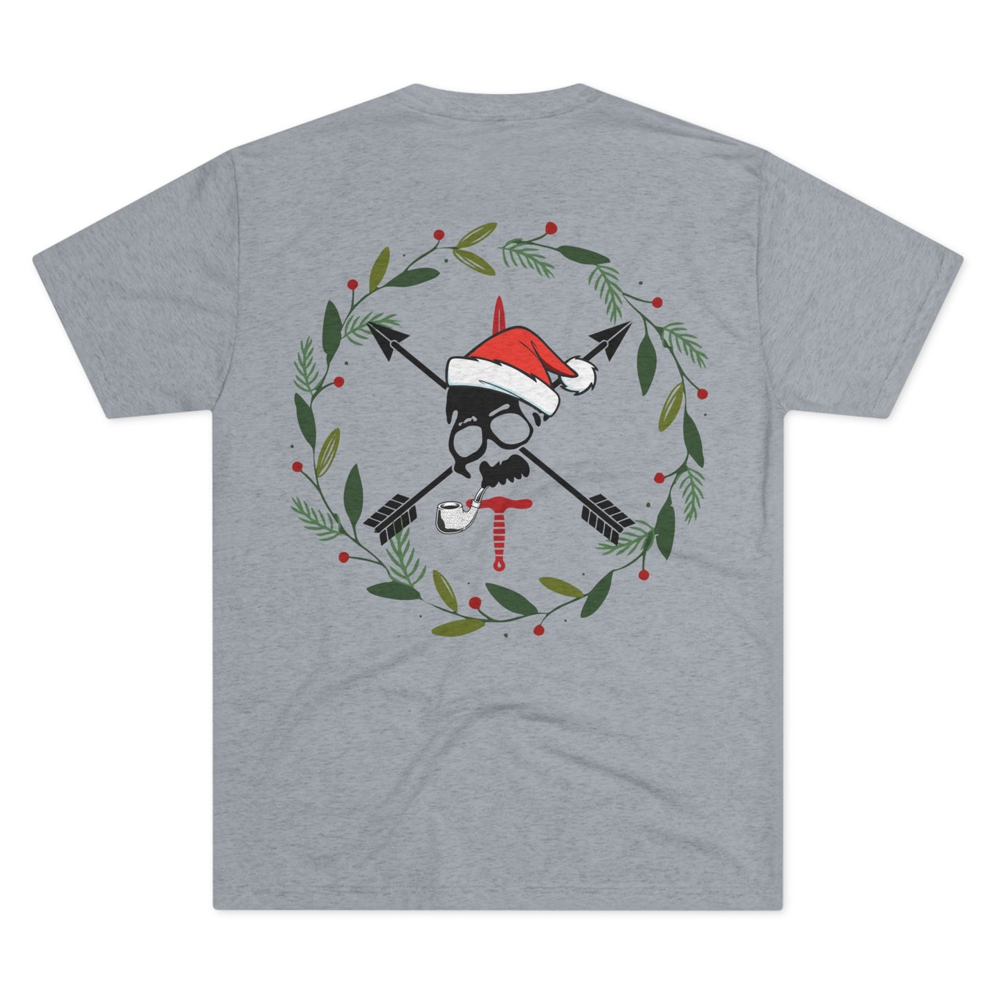 Merry CRFmas Front- Unisex Tri-Blend Crew Tee