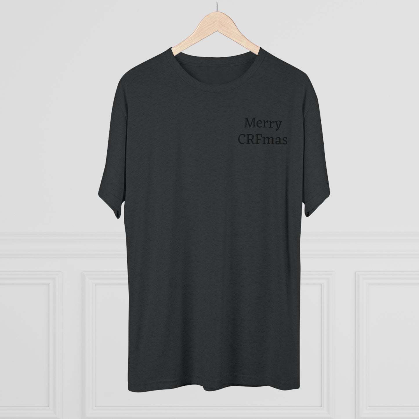 Merry CRFmas Front- Unisex Tri-Blend Crew Tee