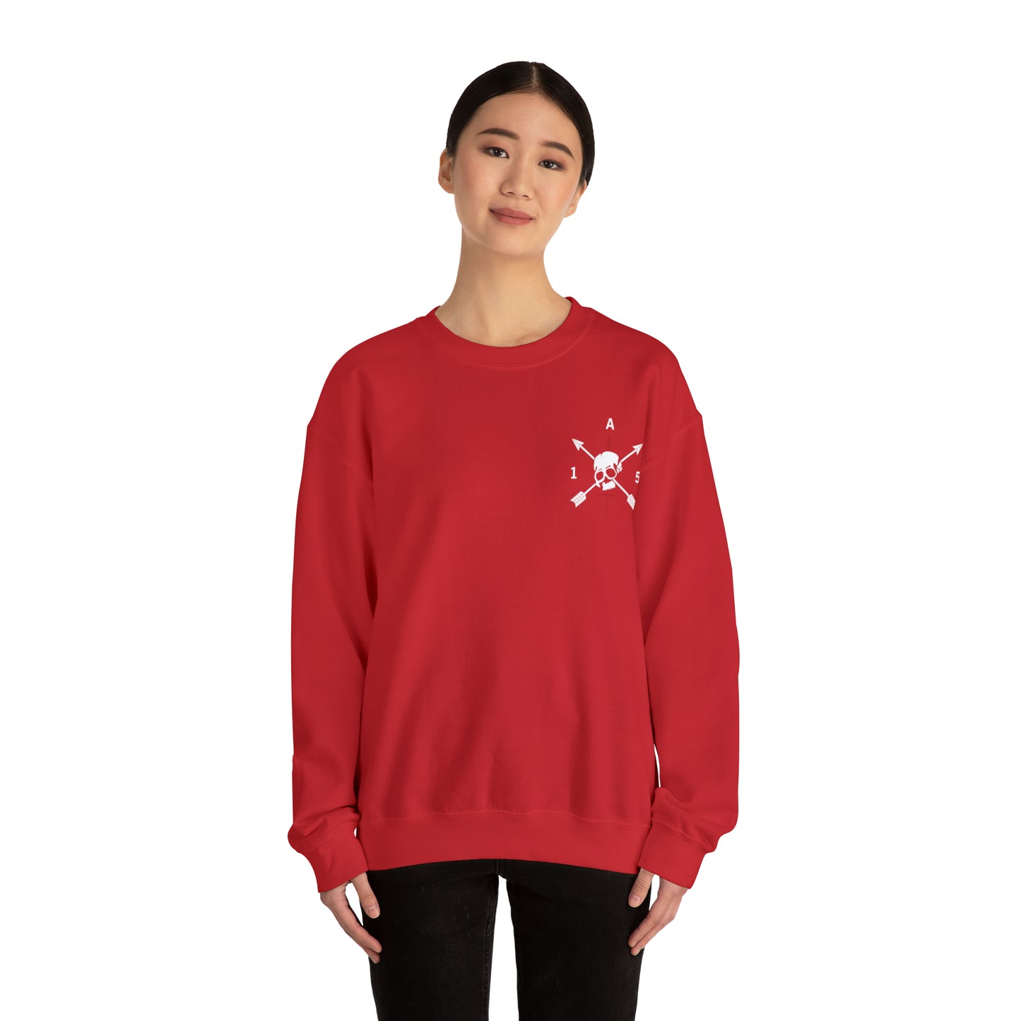 Front Only- White Logo Crewneck Sweatshirt