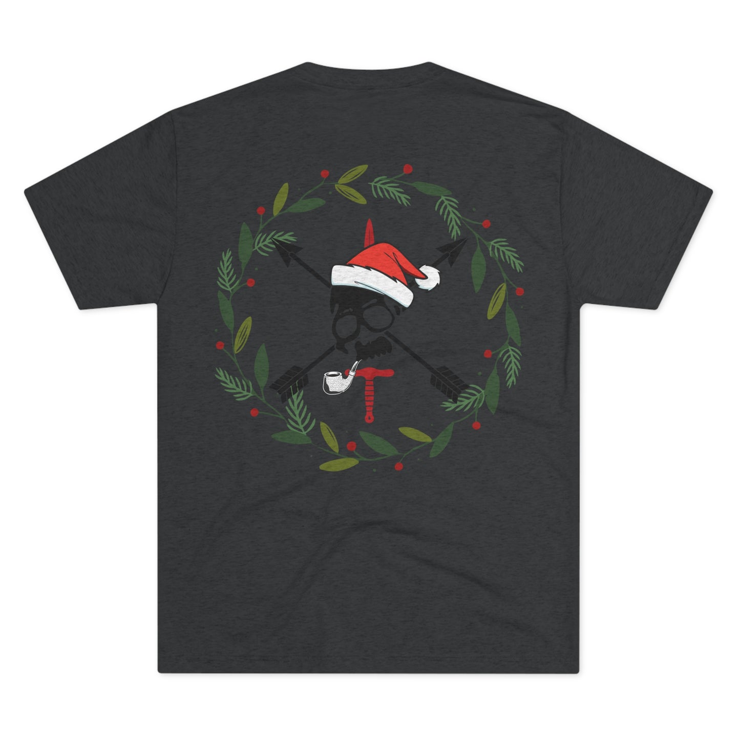Merry CRFmas Front- Unisex Tri-Blend Crew Tee