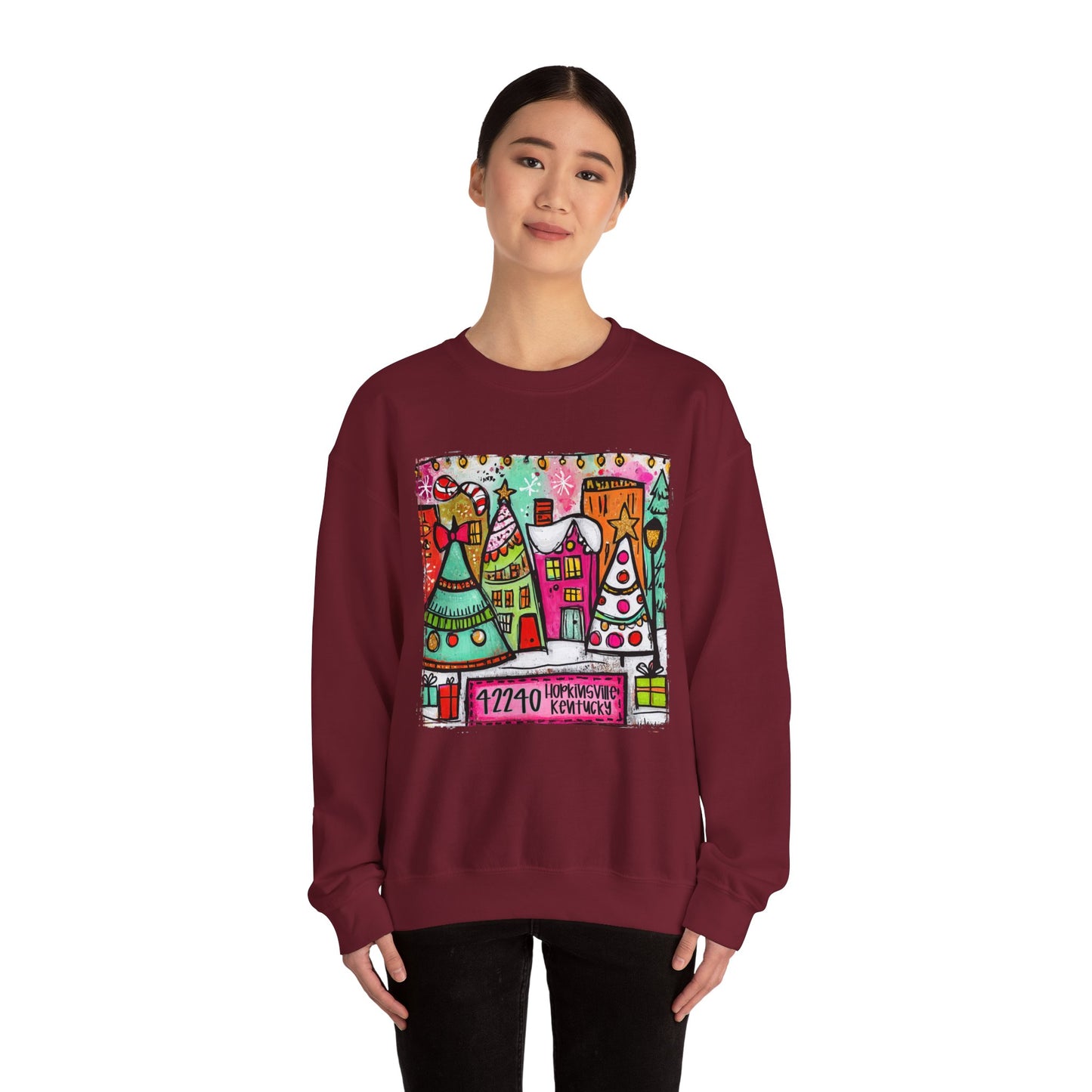 Small Town Christmas Crew Neck Gildan