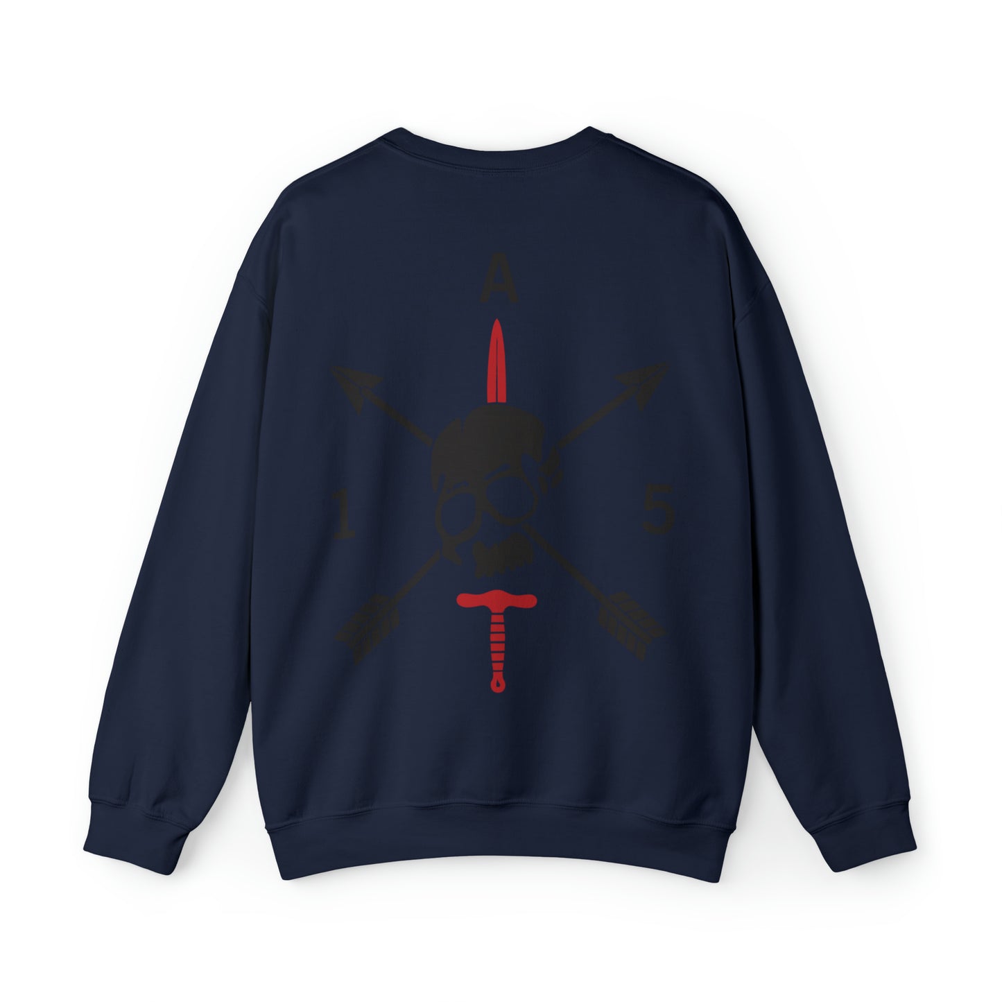 Crewneck Sweatshirt- Red Sword Front and Back