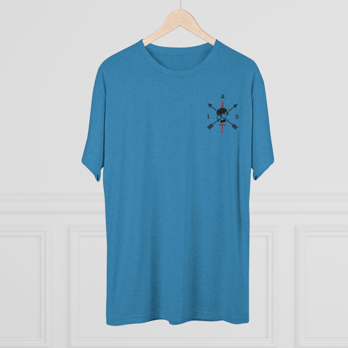 Christmas Wreath- Unisex Tri-Blend Crew Tee