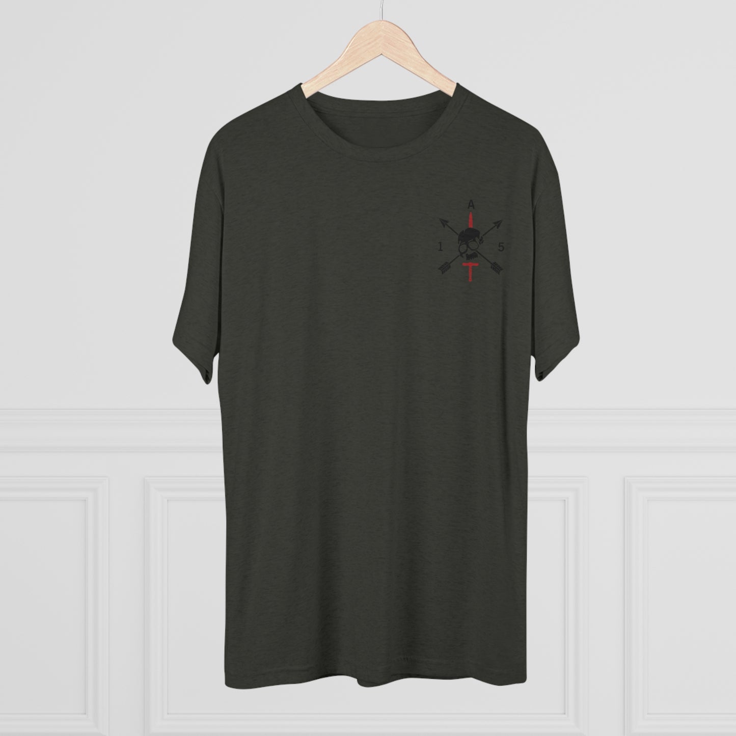 Christmas Wreath- Unisex Tri-Blend Crew Tee