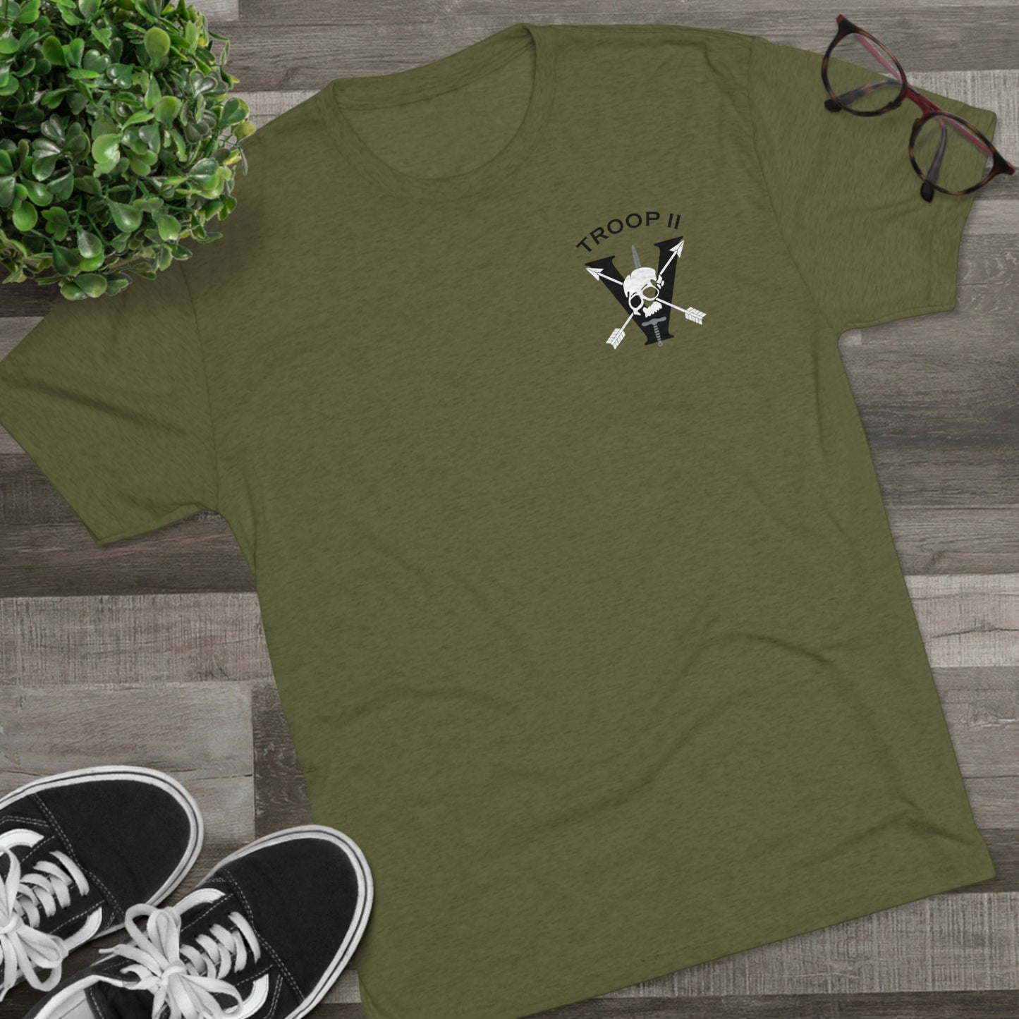 Troop 2Unisex Tri-Blend Crew Tee