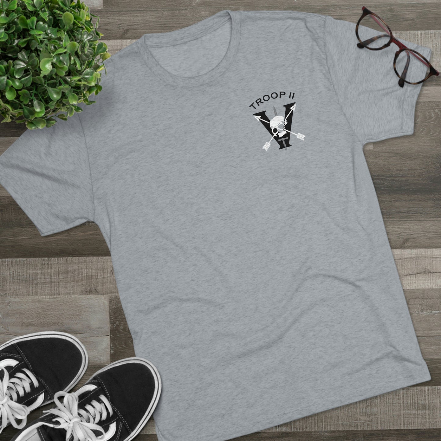 Troop 2Unisex Tri-Blend Crew Tee