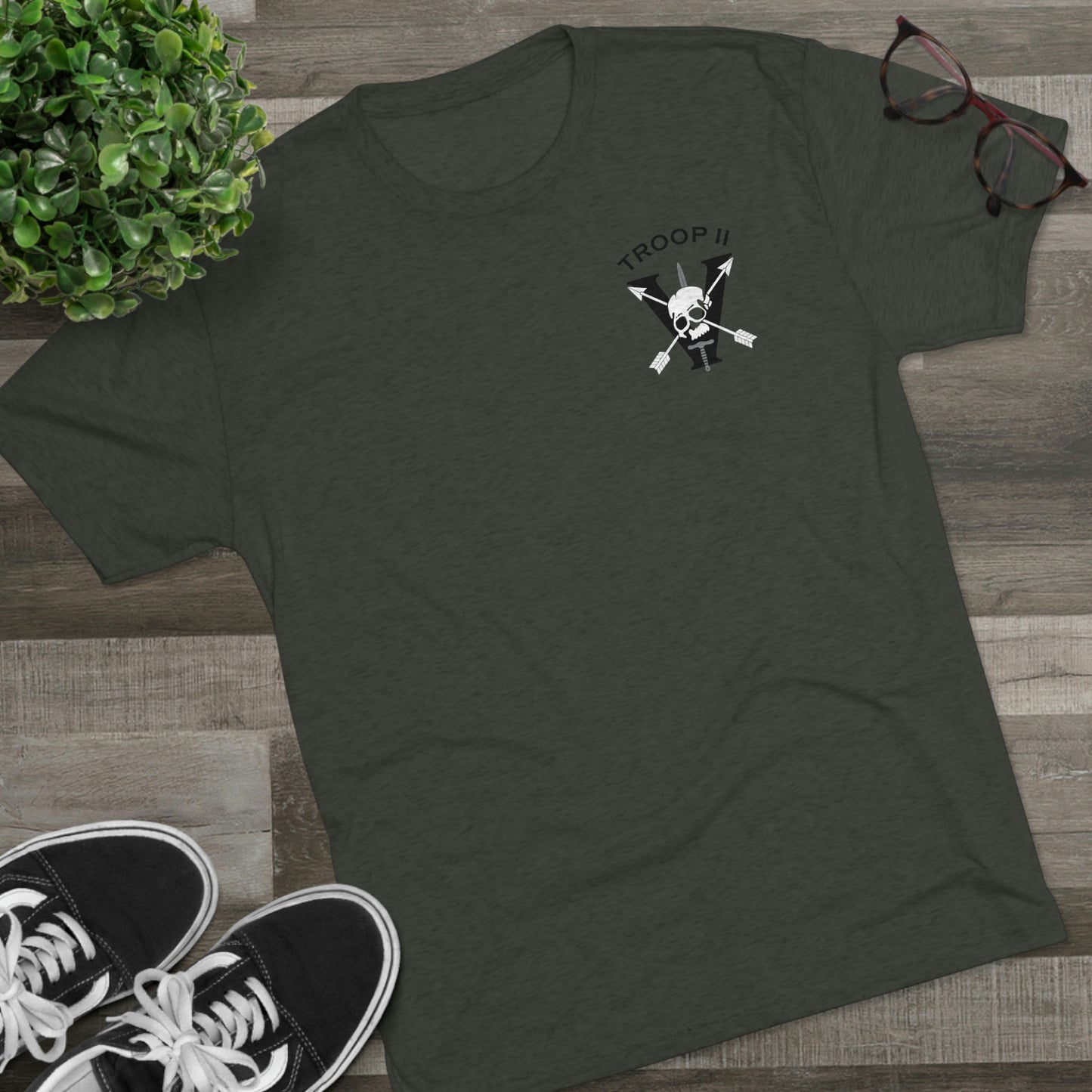 Troop 2Unisex Tri-Blend Crew Tee
