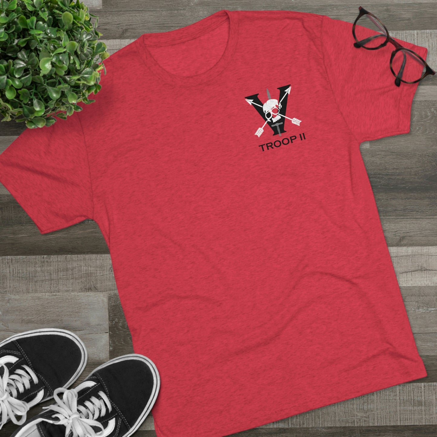 T2-Unisex Tri-Blend Crew Tee