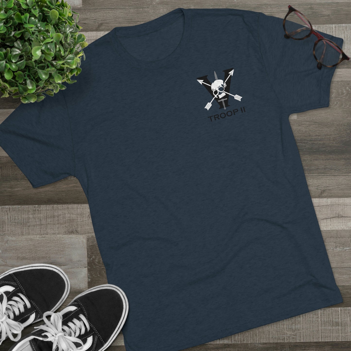 T2-Unisex Tri-Blend Crew Tee