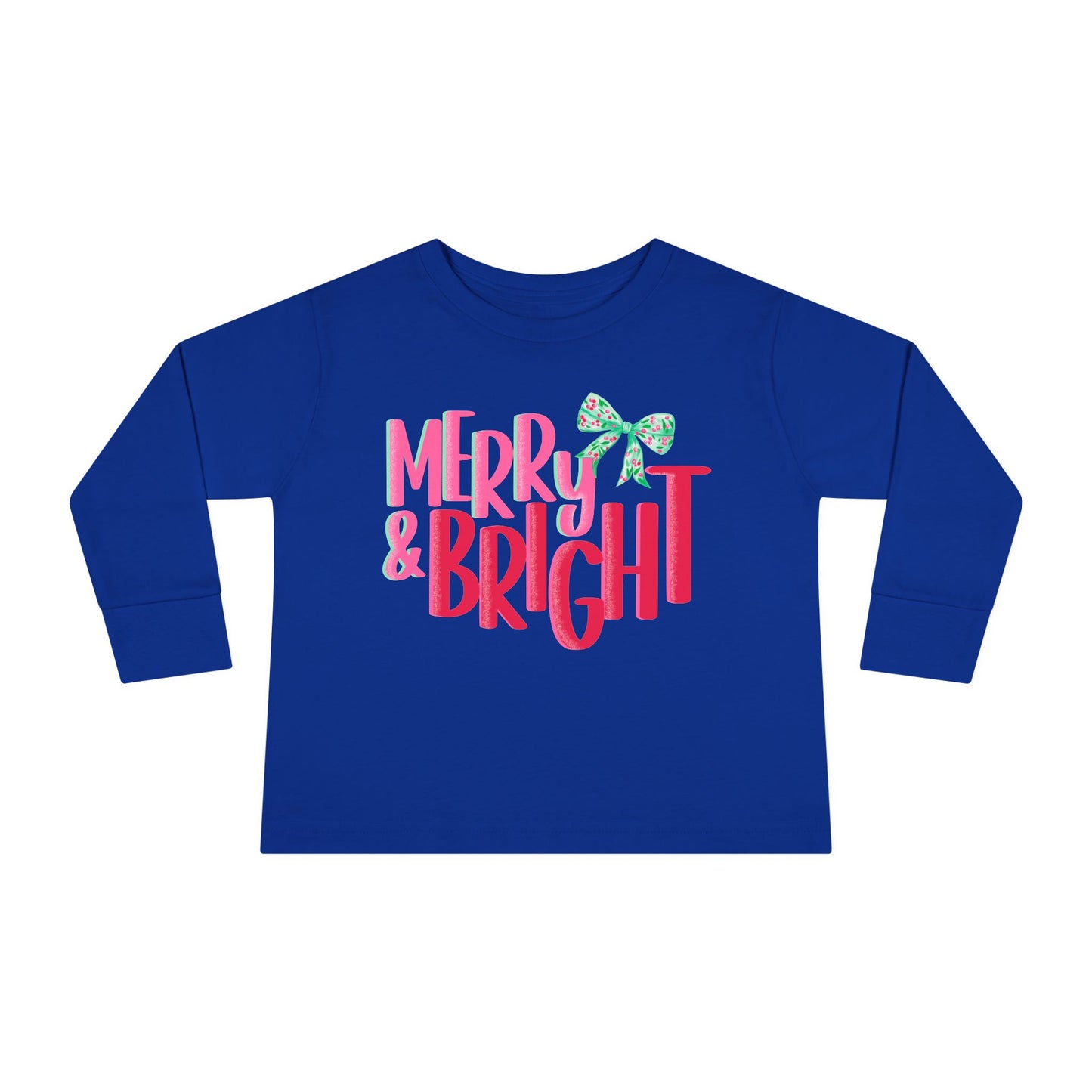 Toddler Long Sleeve Tee Merry and Bright