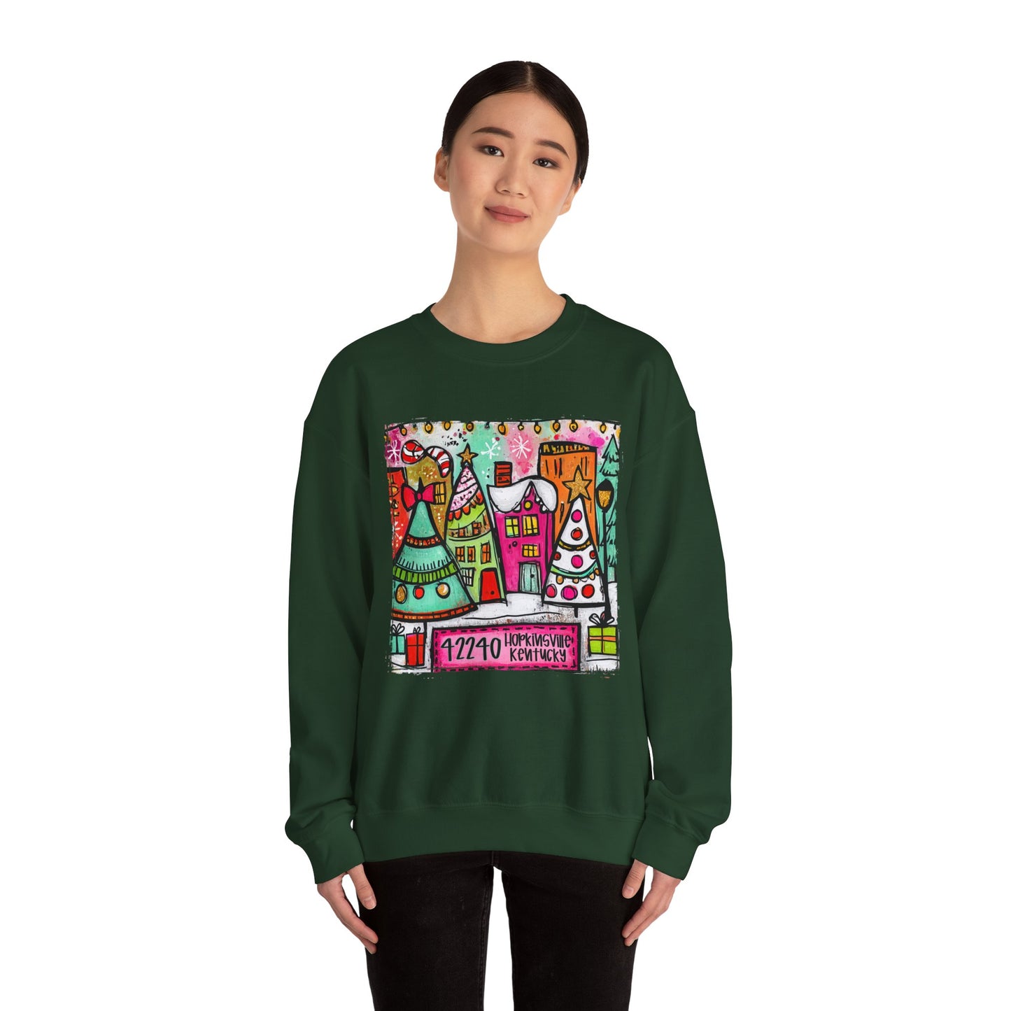 Small Town Christmas Crew Neck Gildan