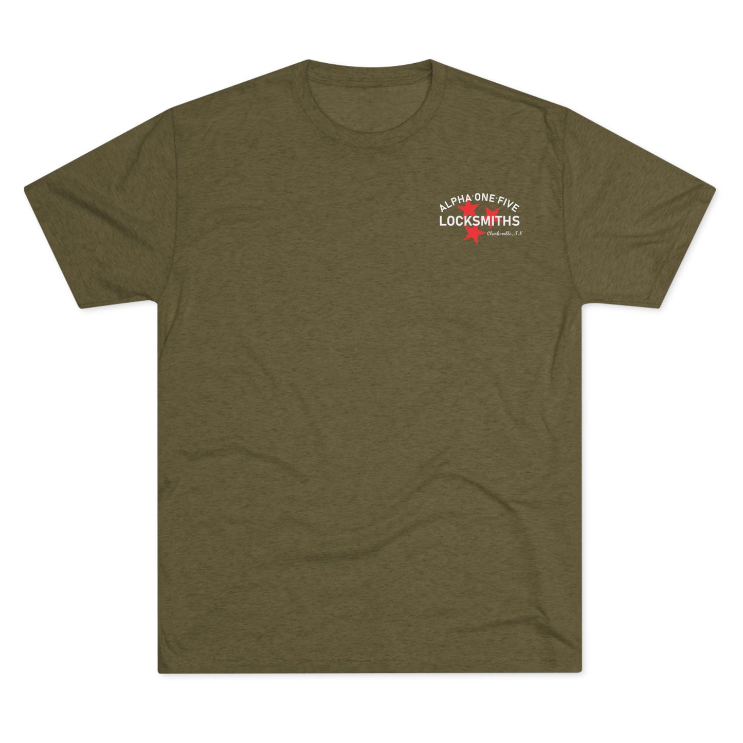 A15 Locksmith Unisex Tri-Blend Crew Tee- White