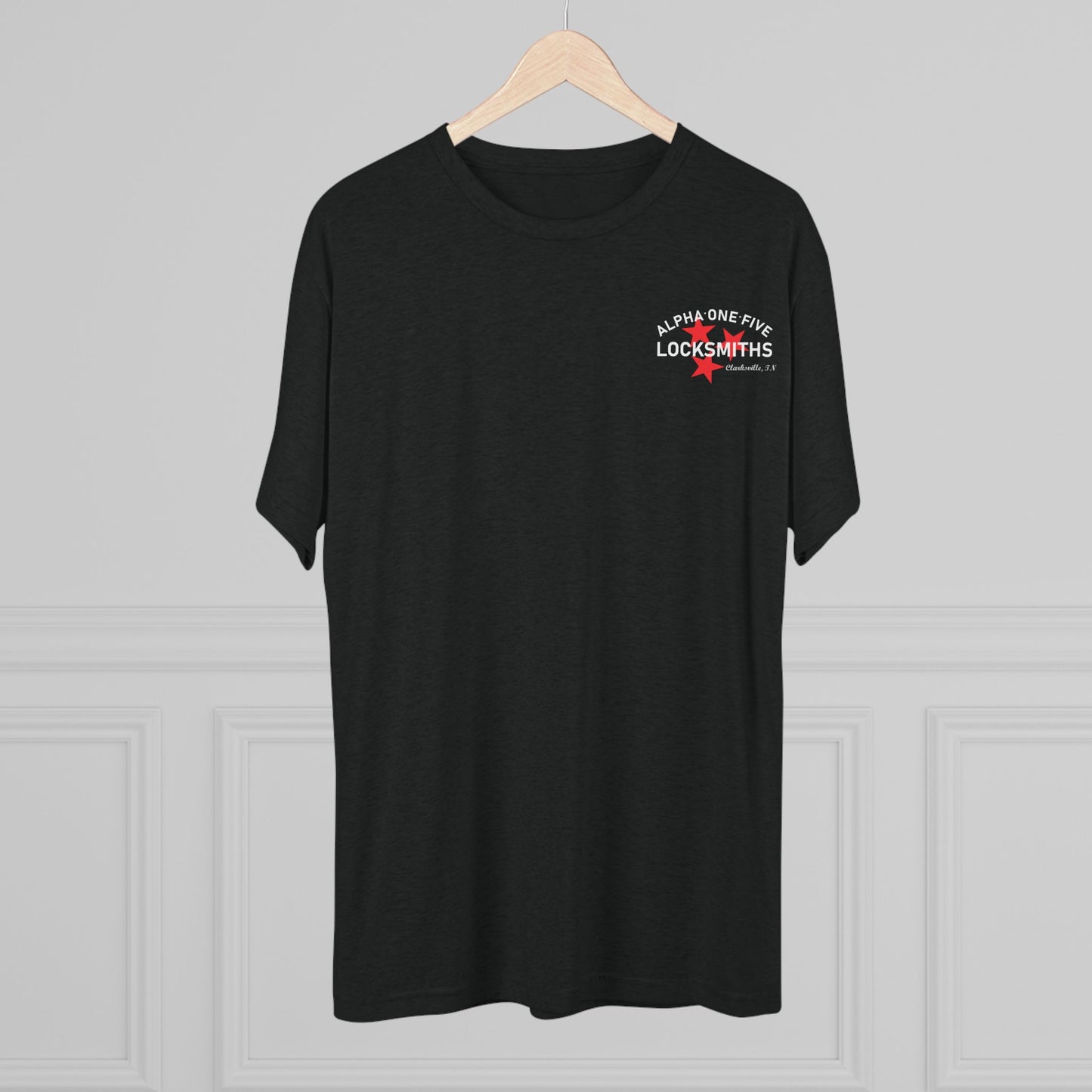 A15 Locksmith Unisex Tri-Blend Crew Tee- White