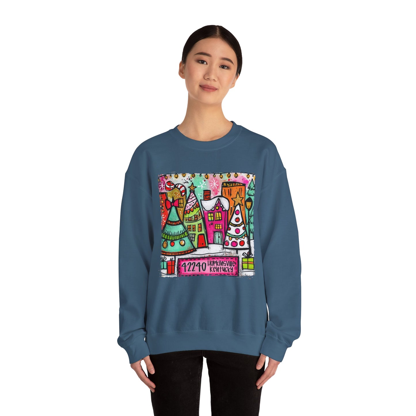 Small Town Christmas Crew Neck Gildan