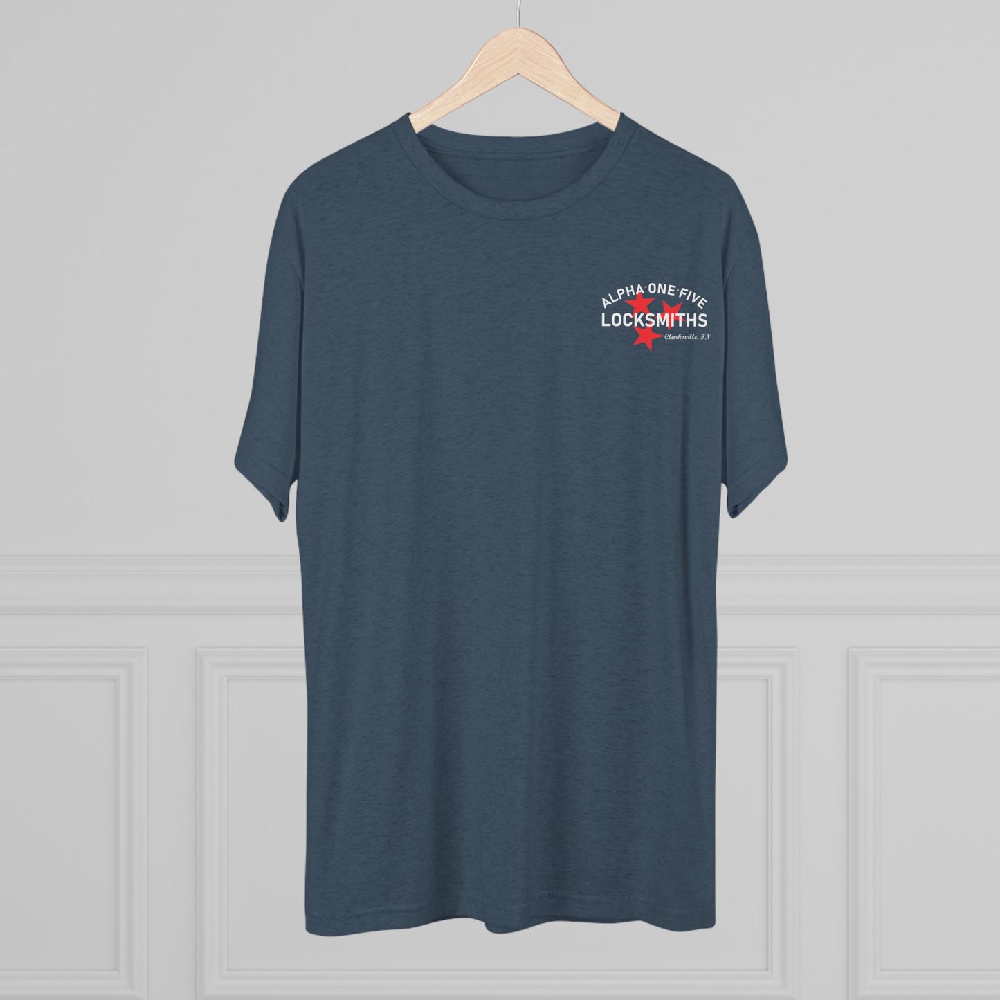 A15 Locksmith Unisex Tri-Blend Crew Tee- White