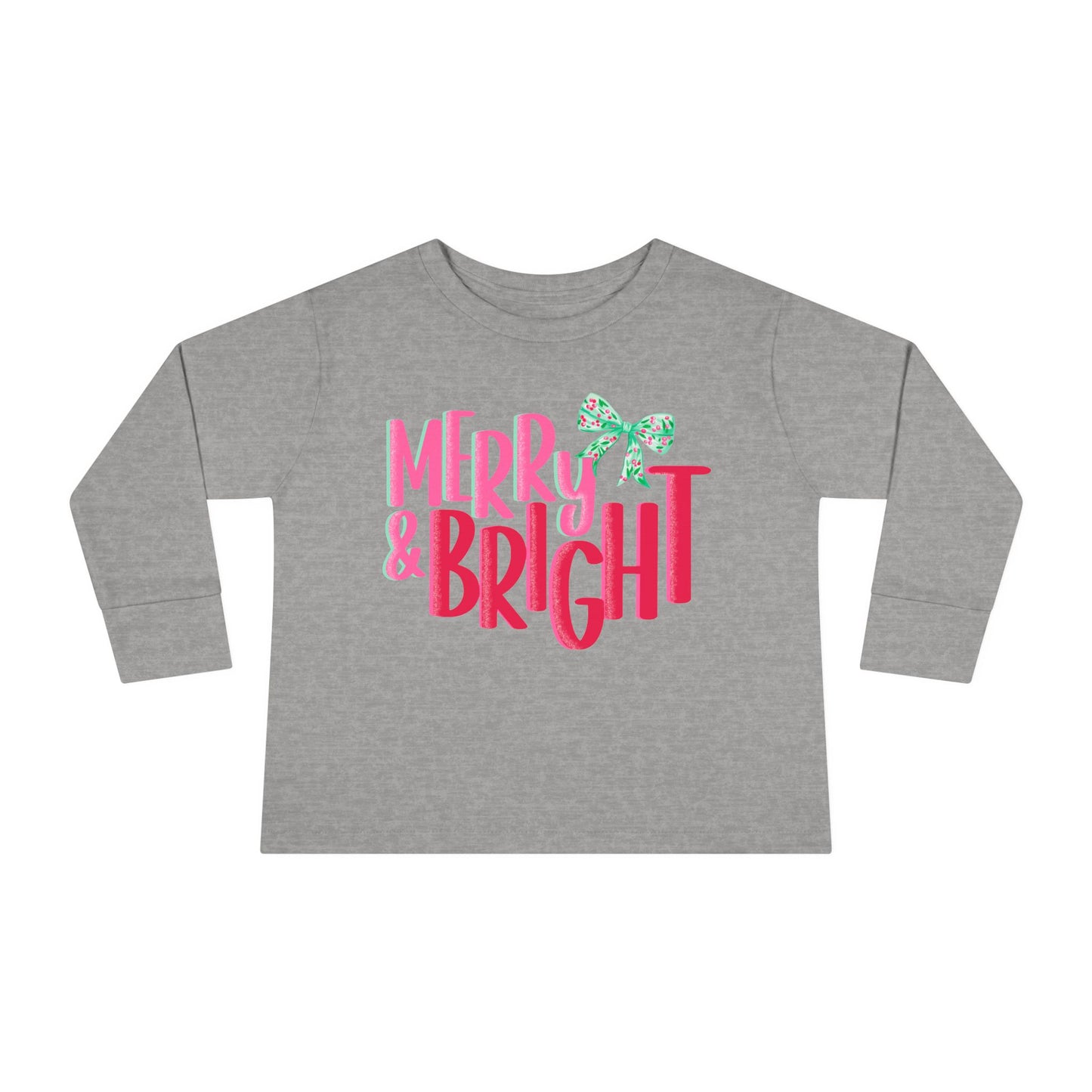Toddler Long Sleeve Tee Merry and Bright