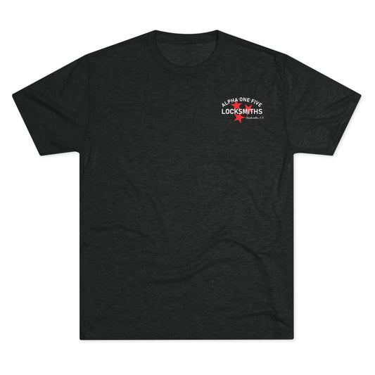 A15 Locksmith Unisex Tri-Blend Crew Tee- White