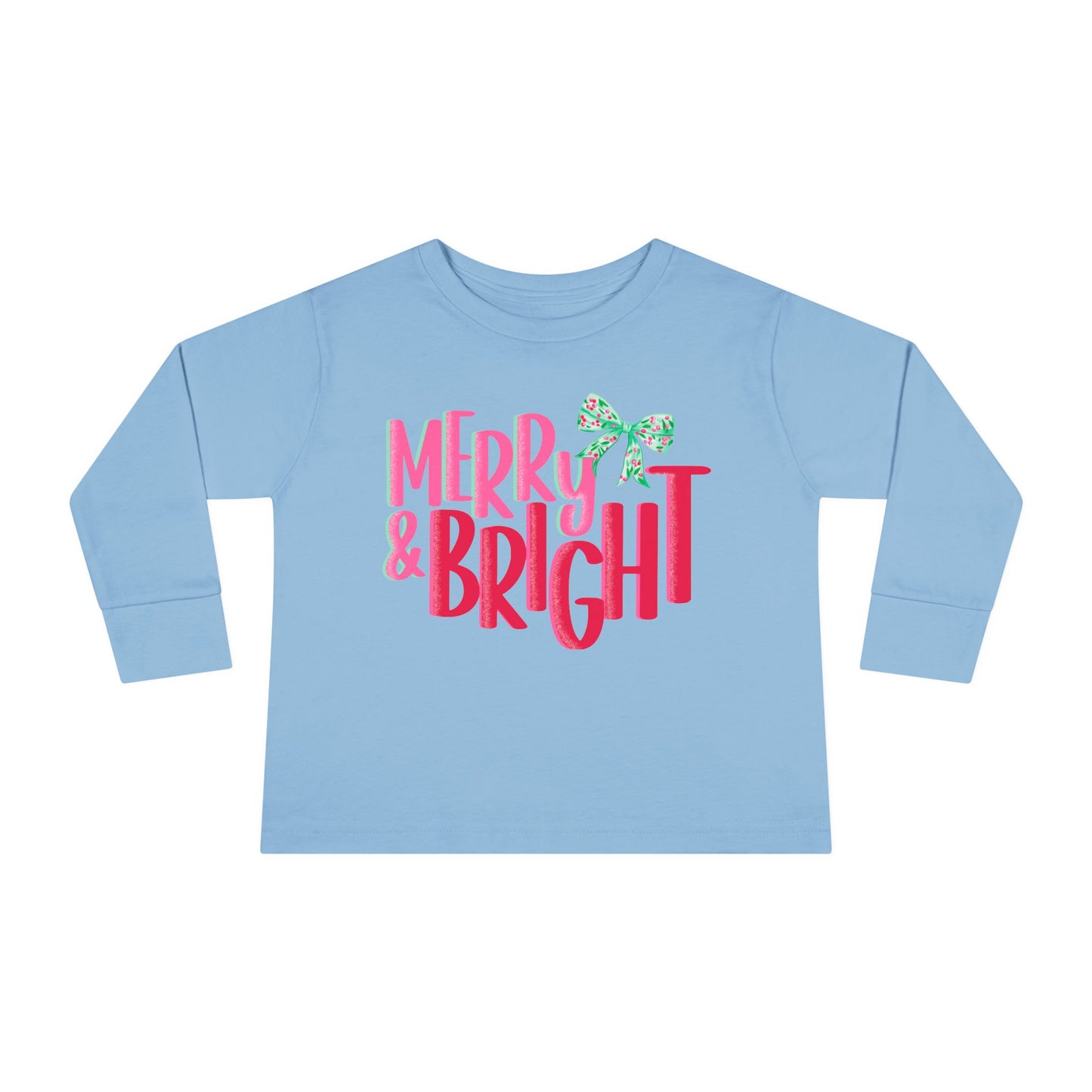 Toddler Long Sleeve Tee Merry and Bright