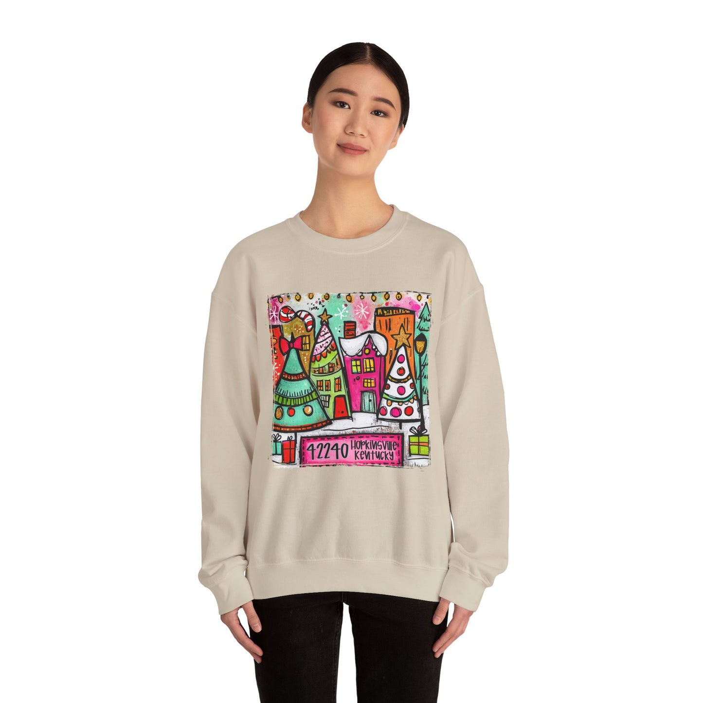 Small Town Christmas Crew Neck Gildan