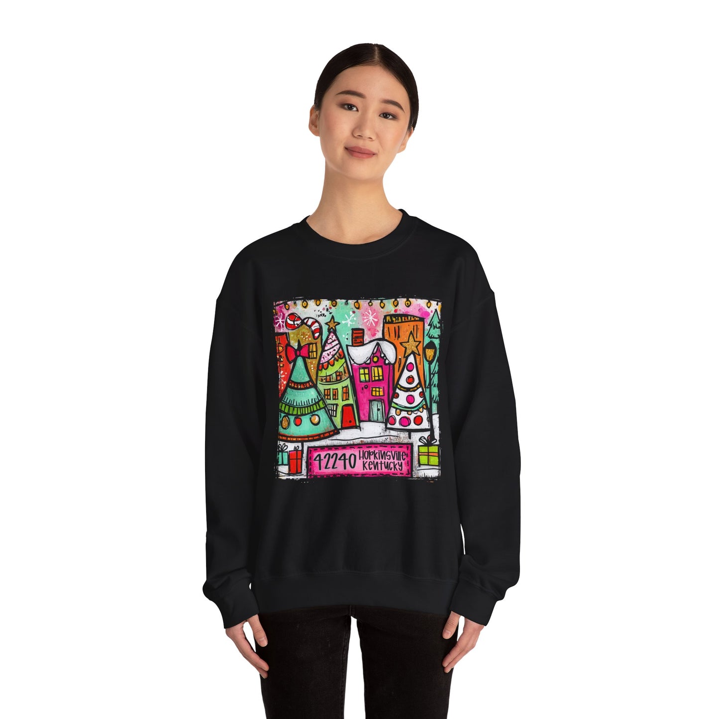 Small Town Christmas Crew Neck Gildan