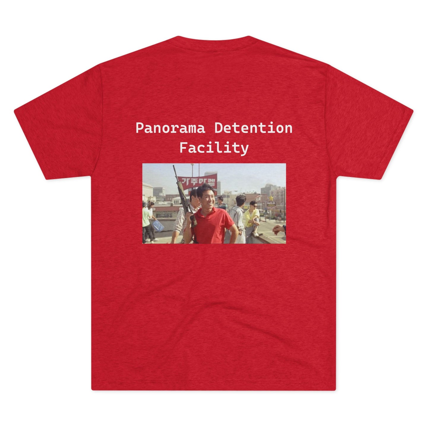 Detention Facility -Unisex Tri-Blend Crew Tee Troop 1