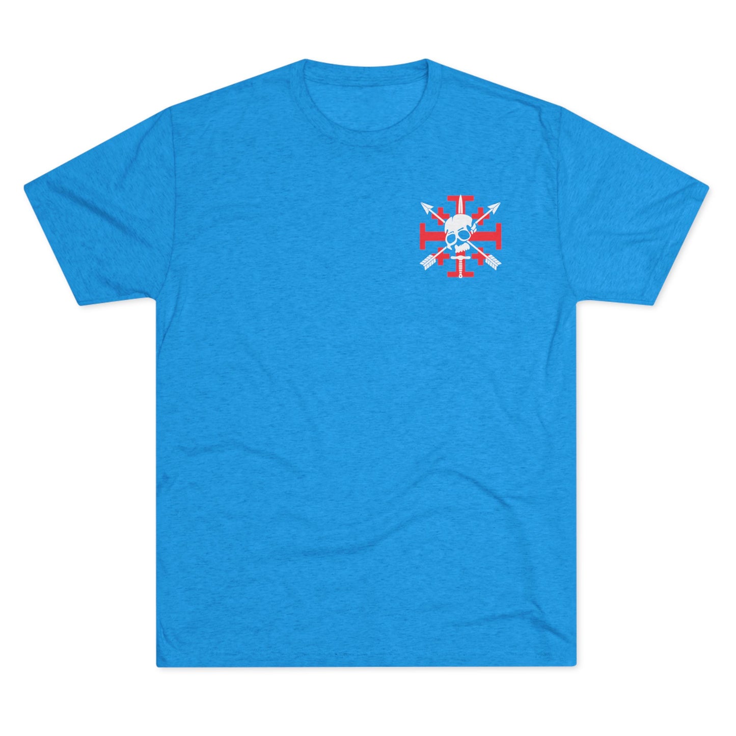Crusaders Cross- White Logo Tri Blend