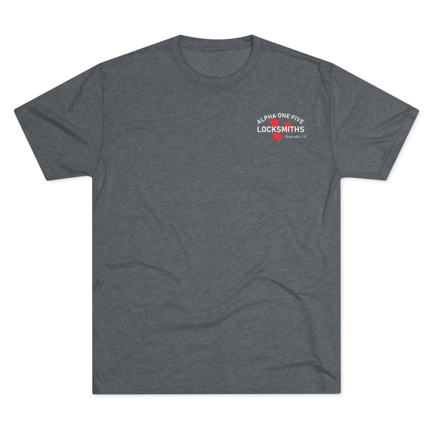 A15 Locksmith Unisex Tri-Blend Crew Tee- White