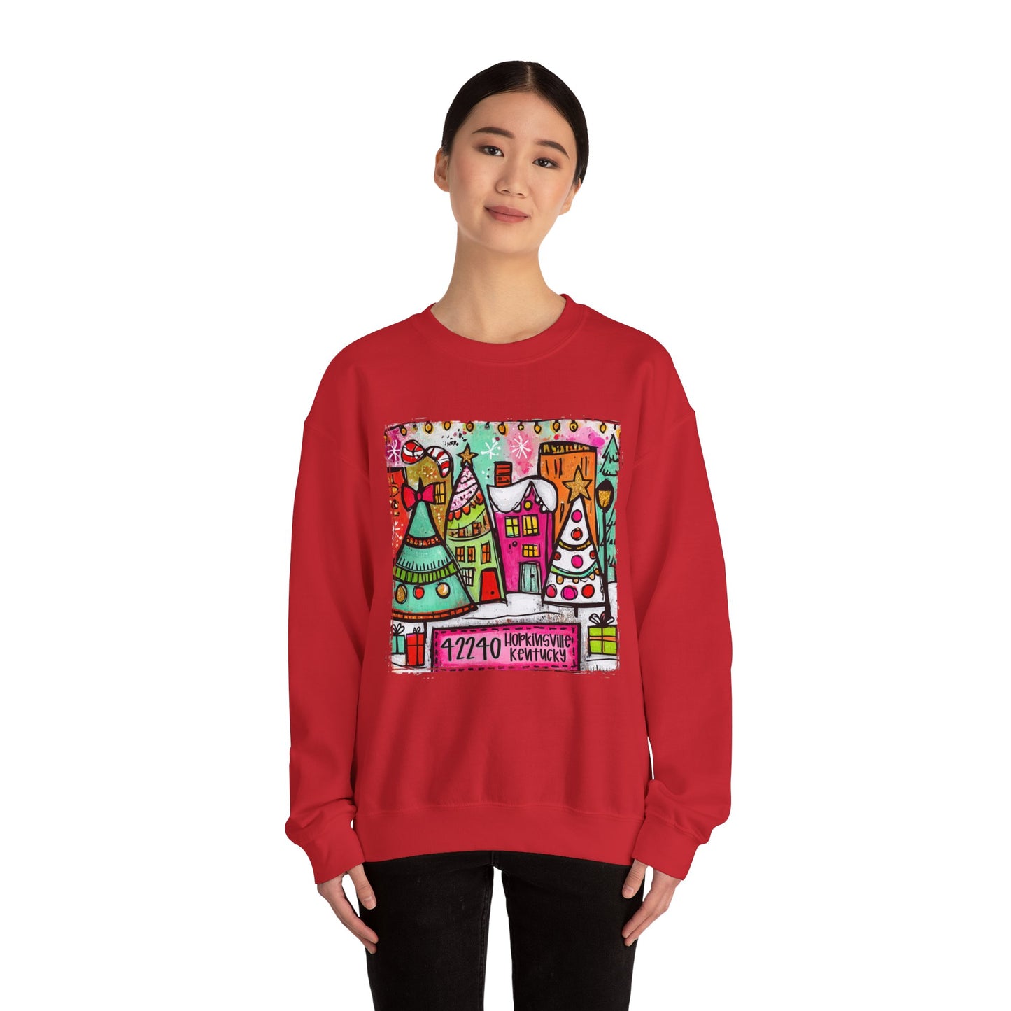 Small Town Christmas Crew Neck Gildan