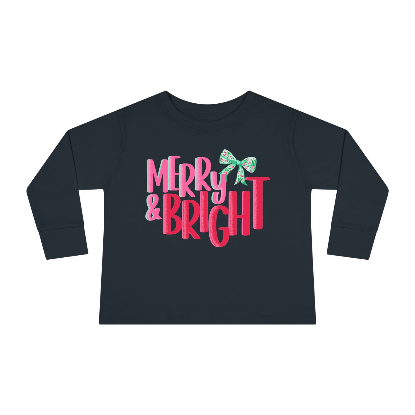 Toddler Long Sleeve Tee Merry and Bright