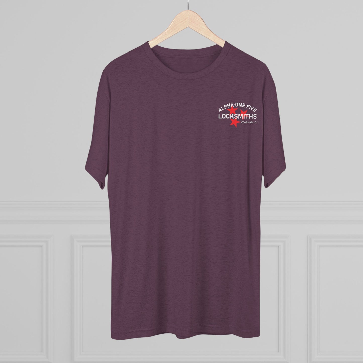 A15 Locksmith Unisex Tri-Blend Crew Tee- White