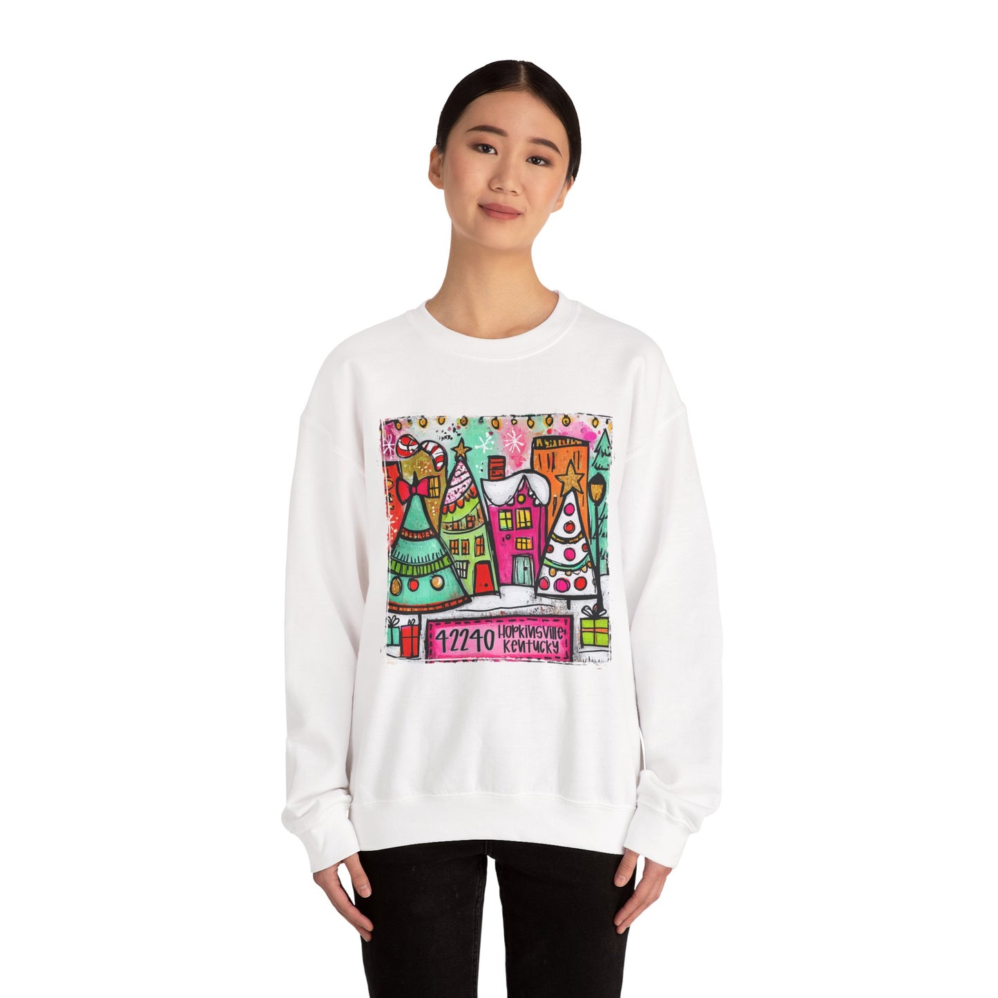 Small Town Christmas Crew Neck Gildan