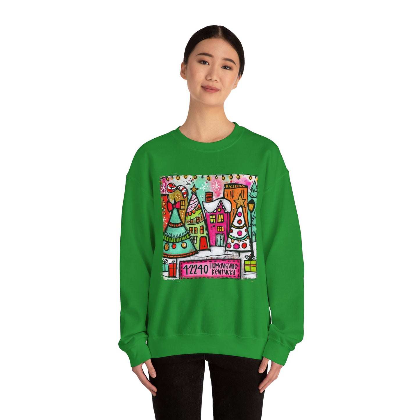 Small Town Christmas Crew Neck Gildan
