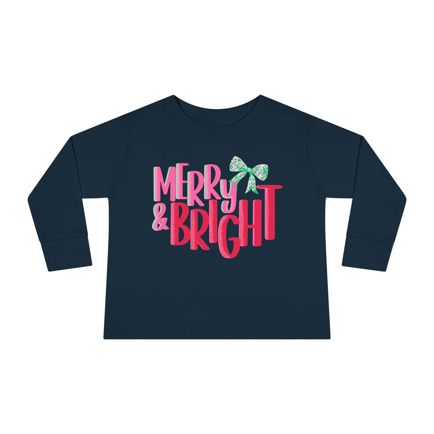 Toddler Long Sleeve Tee Merry and Bright